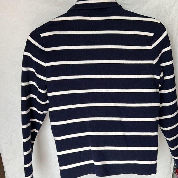 Chaps navy blue white stripe blazer jacket size XL - Picture 6 of 8